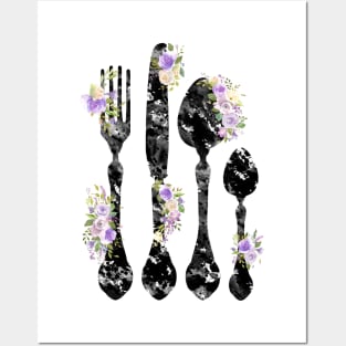 Fork Knife and Spoon Posters and Art